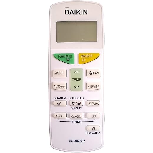 ARC484B32 AC Remote Compatible with Daikin AC Remote