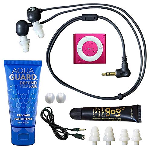 Underwater Audio 100% Waterproofing Compatible with iPod Shuffle, Swimbuds Flip, AquaGuard, and Fitgoo
