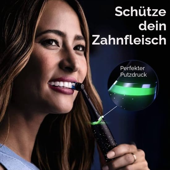 Oral-B iO 10 Special Edition, elektrische Zahnbürste, Schwarz, 1 Bürste, 1 Reiseetui mit Ladegerät