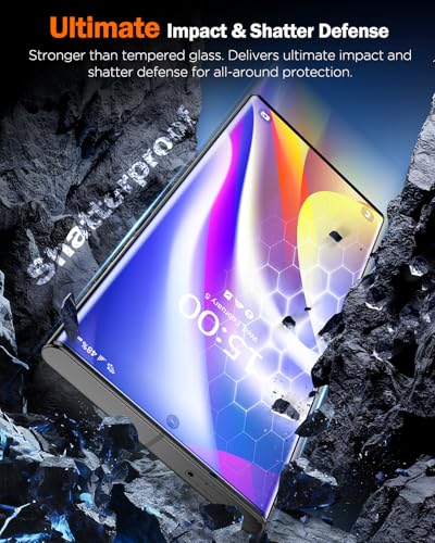 Image of LK 2 Pack for Samsung Galaxy S23 Ultra Screen Protector Flexible Tempered Glass[GAME-CHANGER][12FT Military Grade Shatterproof] Bubble-Free Film for Cell Phone s23 Ultra, Speakerphones