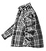 Fozexi Mens Lightweight Flannel Shirts Button Down Flannel Shirts Long Sleeve Jackets for Men Grey/Black Medium