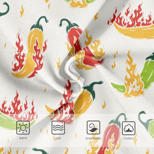 Girls' Underwear Peppers Flames Cotton Stretch Comfort Toddler Panties3