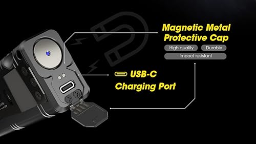 Miniatura 5 de Nitecore Linterna TM12K de alto lúmenes, 12,000 lúmenes LED USB-C recargable con pantalla digital y adaptador de cargador Lumentac