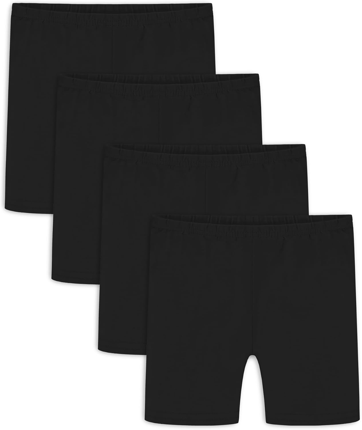 Auranso Girls Bike Shorts Cartwheel Dance Biker Under Dress Shorts for Girls 4Pack