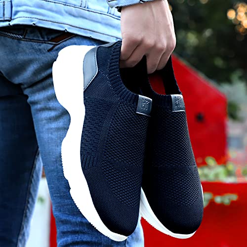 Image of HAUTTON Men's Stylish Light-Weight Breathable Sneakers | Casual Running Ultra Soft Socks Slip-On Padding Walking, Gym Shoes
