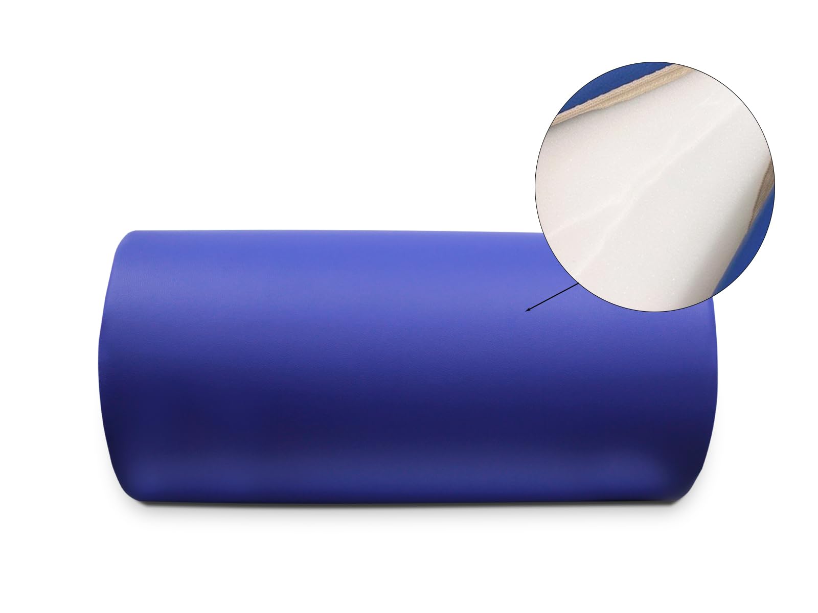 WELLCORE - Cojín Masaje Cilindro | 60x30 cm | Diseño para Masajes y Fisioterapia | Asa y Cremallera | Relleno de Espuma, Negro
