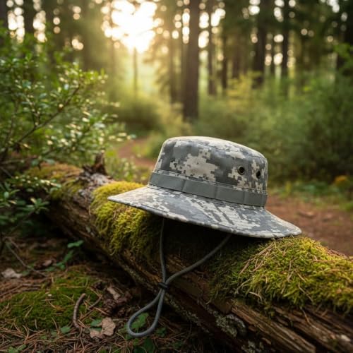 Image of Sun Hats for Men Women Bucket Hat UPF 50+ Boonie Hat Foldable UV Protection Hiking Beach Fishing Summer Safari