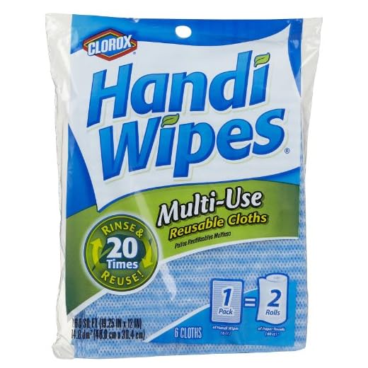 Clorox Handi Wipes Multi-Use Reuseable Cloths 6 ct