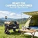 Litheli Electric Collapsible Wagon Cart Foldable, 100L Portable Folding Wagon Cart with Wheels, Outdoor Lightweight Utility Carts for Beach Grocery Camping Shopping