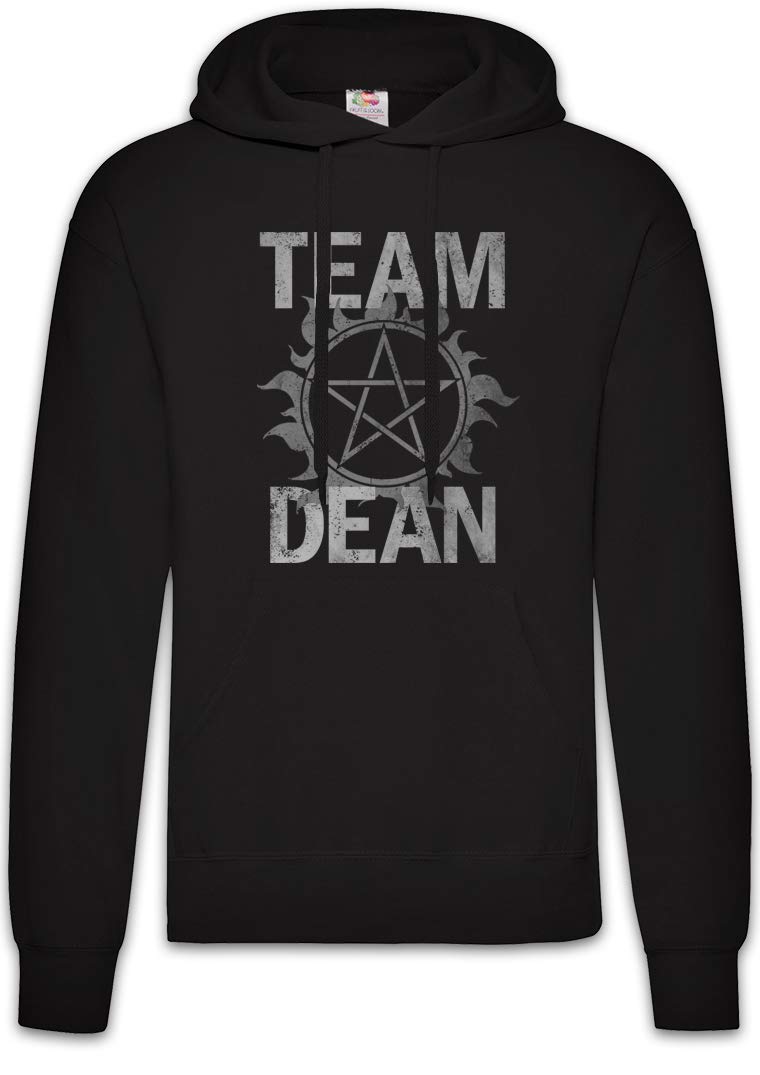Urban Backwoods Men's Black Team Dean Hoodie Hooded Sweatshirt Sweater Size L