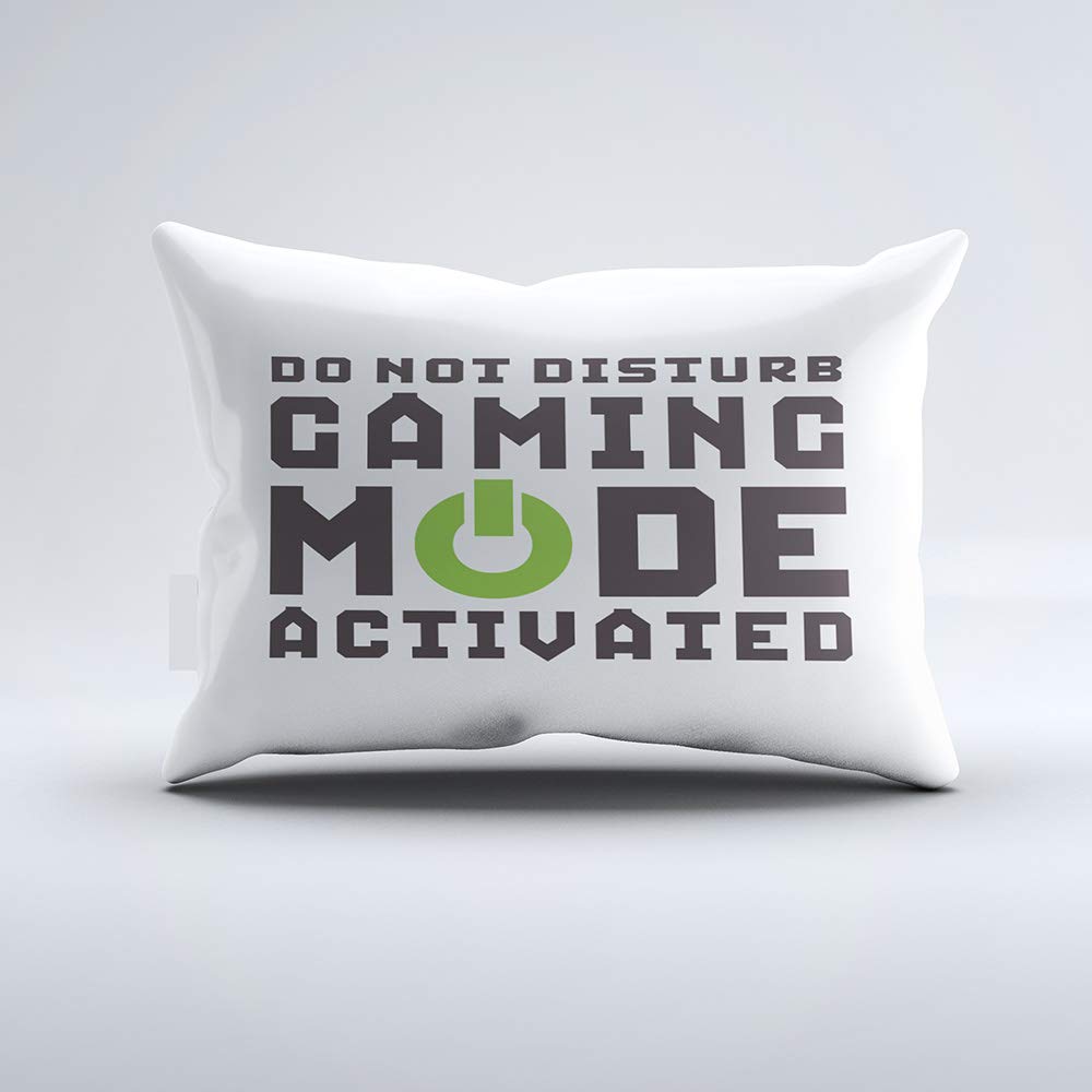 Zippered Pillow Covers Pillowcases One Side 12x20 Inch Funny Gamer Pillow for Video Games Geek Gaming Pro Pillow Cases Cushion Cover for Home Sofa Bedding