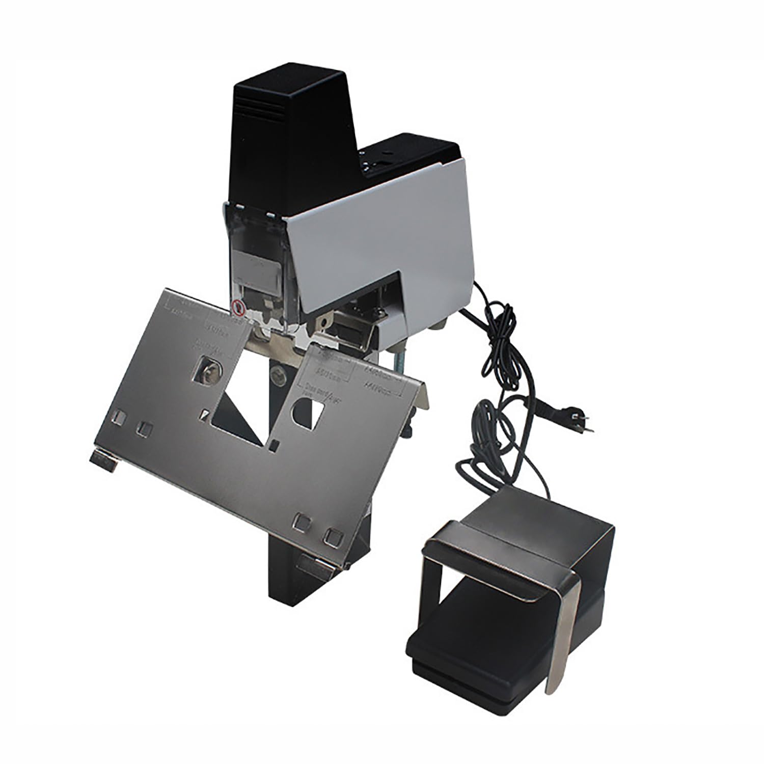 Elektrische Heftmaschine, automatischer Schnellbinder mit einstellbarer Tiefe bis zu 100 mm, bindet 2-30 Blatt, ideal für Büros, Schulen, Grafikgeschäfte & Konferenzdokumente