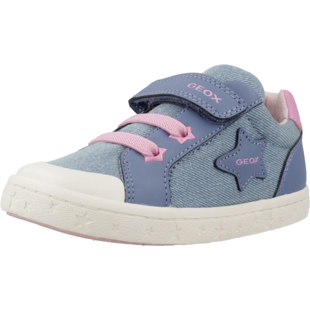 Geox Baby B GISLI Girl A Sneaker, Dk Sky, 3.5 UK Child