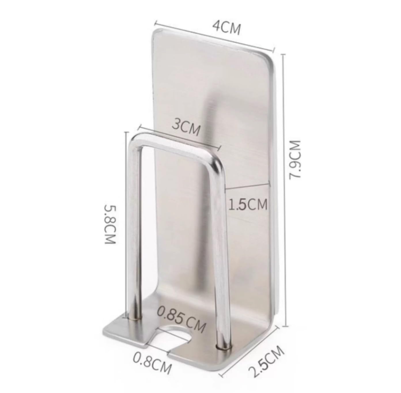 Porta Spazzolino Decorazione, Porta Spazzolino Adesivo In Acciaio Inox Da Parete For Bagno Doccia Multifunzione Moderno(1pcs)