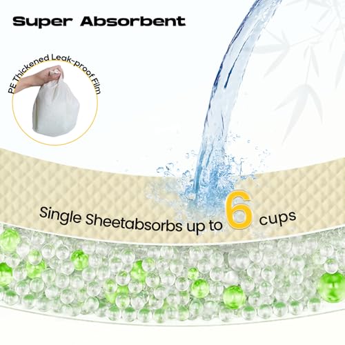 Image of Bamboo Small Puppy Pads Pee Pads for Dogs 22 inchx22 inch 30 Count
