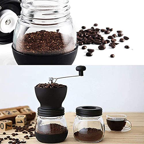 HandmüHle Aus Glas Mit GroßEr KapazitäT, KaffeemüHlen-Set, HandmüHle, Einstellbare Dicke, 2 Glassilos, Keramik-Mahlkern… – Bild 7
