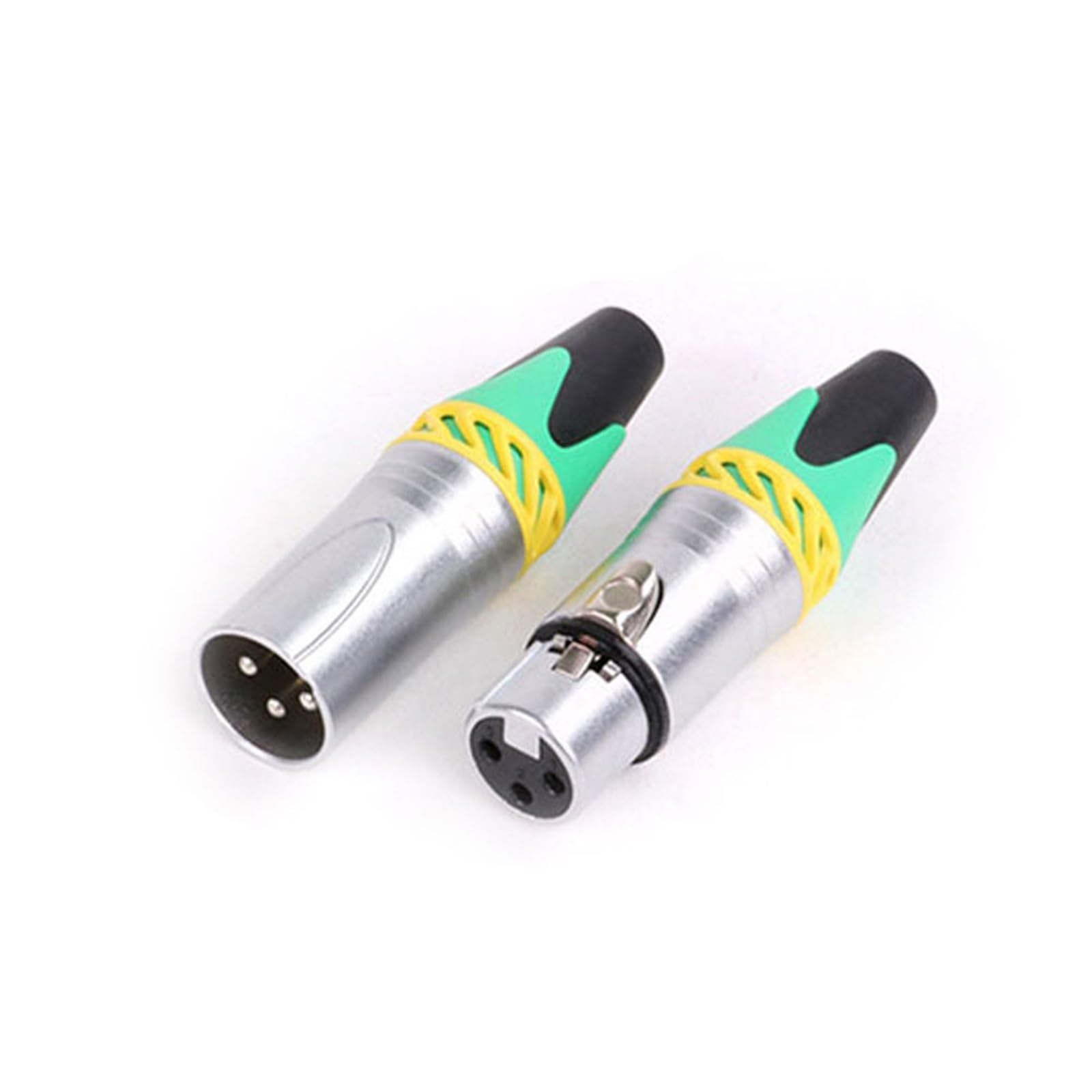 10sets 3Pins XLR Stecker Mikrofon MIC Stecker & Buchse Adapter 6 Farben Erhältlich Kabel Terminal Löten (Color : 10xM 10xF-Blue)