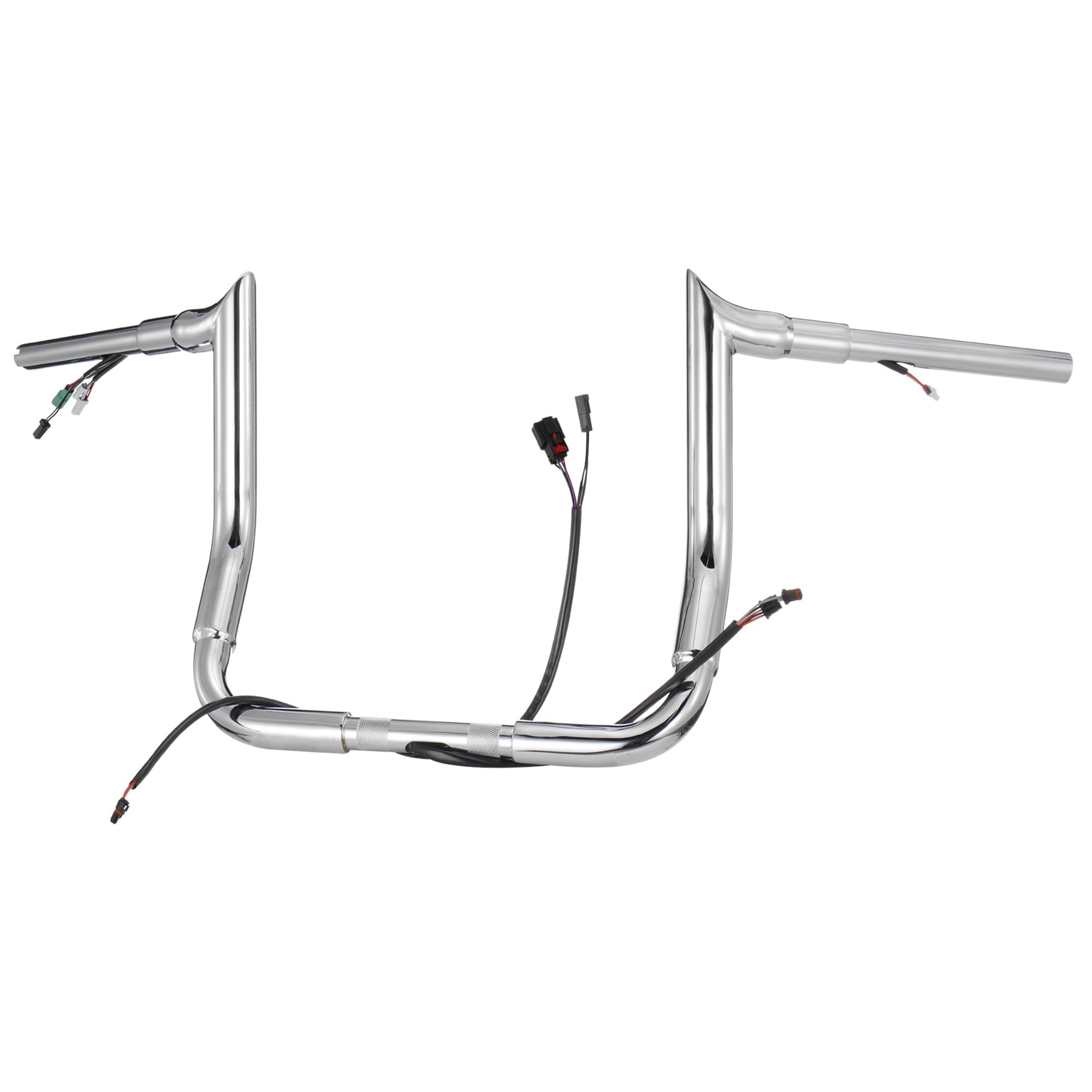 1.5" Fat 12" Rise Pre-wired Ape Hangers Street Glide Handlebars for Harley 2014-2015 Street Glide/Electra Glide/Ultra Limited and 2013 CVO Street Glide/Electra Glide/Ultra Limited, Chrome