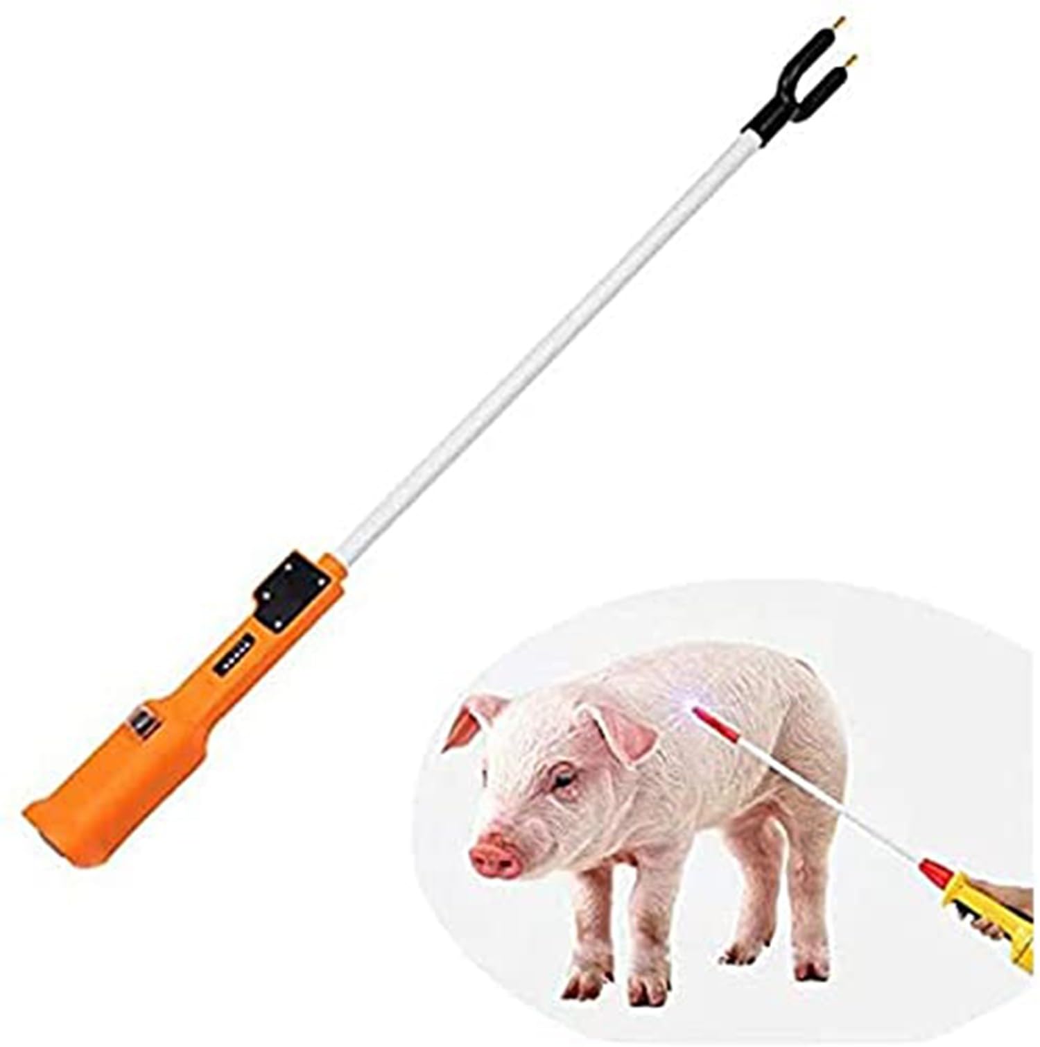 Palo de Seguridad para Ganado, Palo Eléctrico para Conducir Cerdos, Animal Electric Prod Hot Shock GanaderíA Granja Cerdo para Vaca Cerdo Ganado Cabras y Perro Grande 55cm