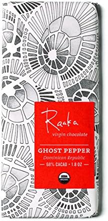 Raaka Chocolate Bars, Ghost Pepper, 1.8 Ounce (Pack of 12)