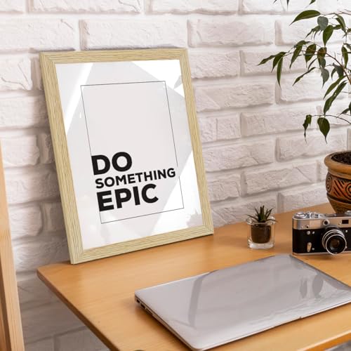 Image of ArtX Paper Motivational Wall Frames, Black and White Motivational Quotes Wall Frames, 10.0X13.0 in, Set of 6, Rectangular, 10 X 13 Inch