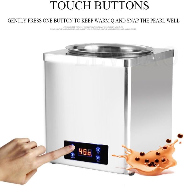 Stainless Steel Milk Warmer Pearl Pot 3L/7L Pearl Tapioca Flour Thermal Insulation Pot (3L)