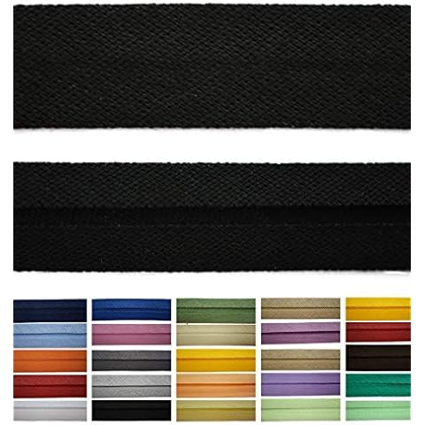 Roban Fashion Baumwoll Schrägband 50mm breit Textilband Blende in 24 Farben Cover