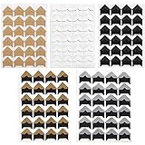 Buena calidad: estas pegatinas de esquina de fotos están hechas de material de papel duro, fuerte y duradero.