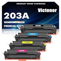 203A 203X MFP M281fdw Toner: für HP 203A 203X Color Laserjet Pro MFP M281fdw M281fdn M254dw M281cdw M280nw M254nw M254dn M281 M254 CF540A CF540X CF541A CF542A CF543A Schwarz Cyan Gelb Magenta