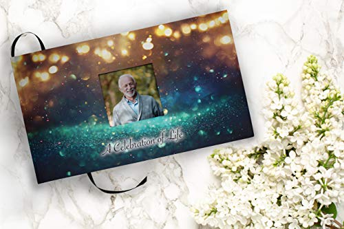 Image of Angel Celebration of Life Funeral Guest Book for Memorial Service