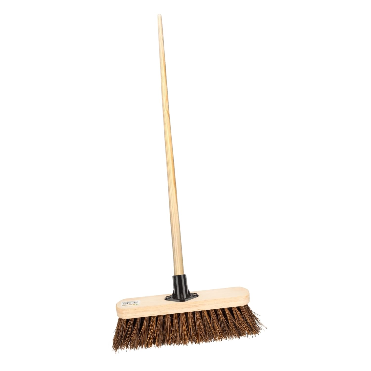 HOMESHOPA Indoor Outdoor Sweeping Broom Head, Heavy Duty Cleaning Brush for Any Surface Wooden Floor Decking and Paving Slabs (Stiff Bass, Head With Handle)