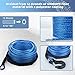 Carforu Synthetic Winch Rope 5/16'' x 50ft,13000LBS Synthetic Winch Line Cable Rope with Protective Sleeve + Forged Winch Hook for Off Road Vehicle ATV UTV SUV Truck Boat Winch Accessory
