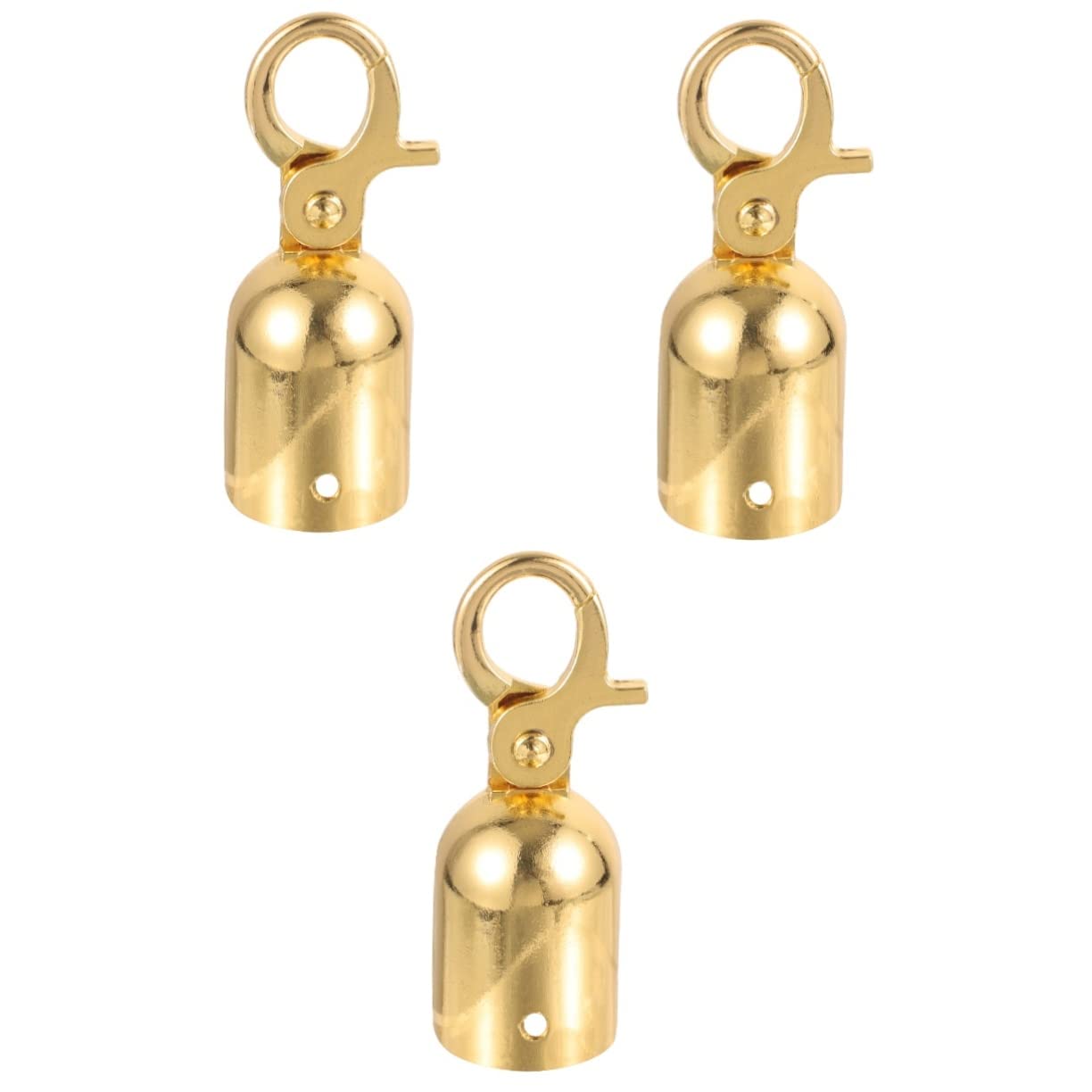 KICHOUSE 3pcs Rope End Cap Stopper Metal Fastener for Stair Railing End of Rope Hook