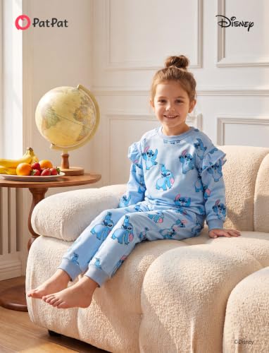 Image of Disney Outfits for Girls Long Sleeve Shirt Pocket Pant Toddler Sweatsuit