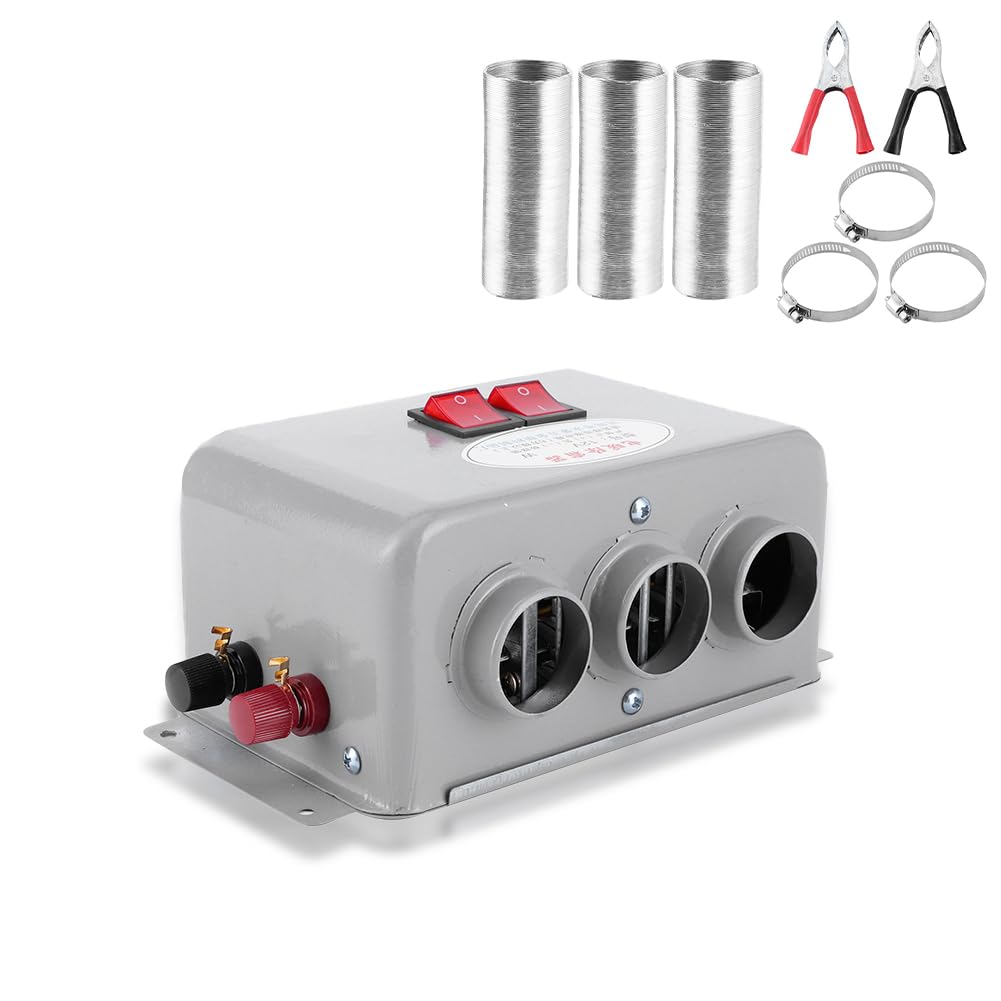 Jaaduem 12V 200W Auto Heizung & Entfroster - Tragbar Mit 360° Drehung Heizung/Kühlung