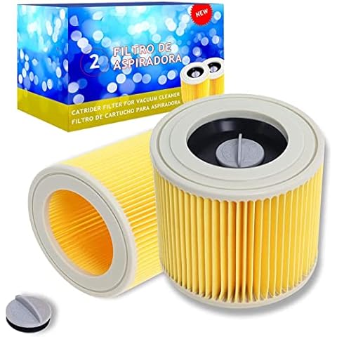 Cartridge Filter Compatible with Karcher , 2Pcs Replacement for WD2 WD3 MV2 MV3 Series A K SE 4001 SE 4002 Wet & Dry Vacuum Cleaners part NO KAR64145520 by Gekufa Cover