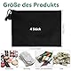 Geldtasche, 4 Stück Geldtaschen Banktasche, 24 x 18 cm A5 Geldmappe, Wasserdichte Oxford Geld Tasche mit Reißverschluss, Schwarz Dokumententasche, Aufbewahrungstasche für Haushalt, Business und Schule