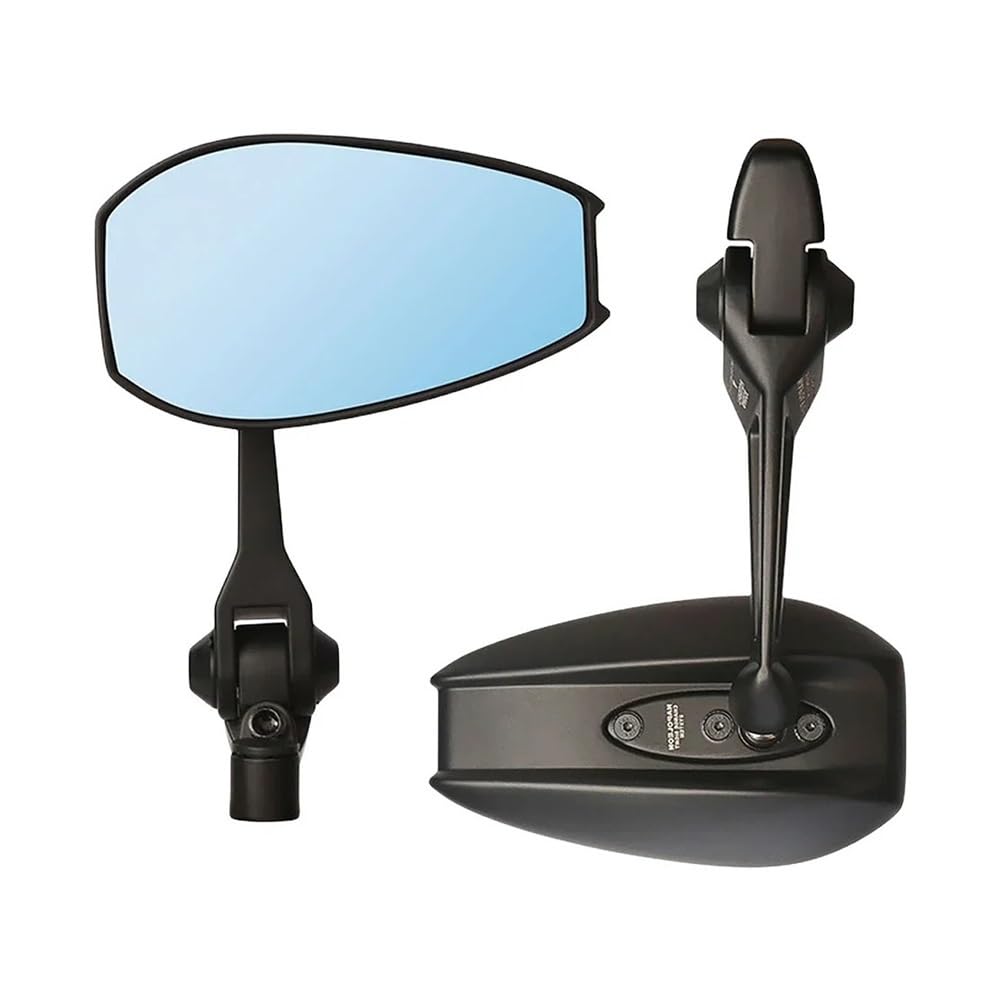 2 Espejos Retrovisores Para Motocicleta, Con Lentes Blancas Y Azules, Antideslumbrantes, Para Manillar De Scooter, Bicicleta Y Motocicleta Retrovisor moto