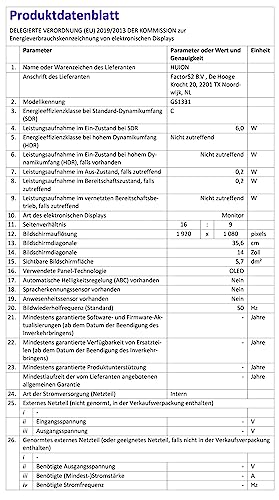 HUION Kamvas 13 Grafiktablett mit Display, 13,3 Zoll Volllaminatbildschirm Pen Display, 8...