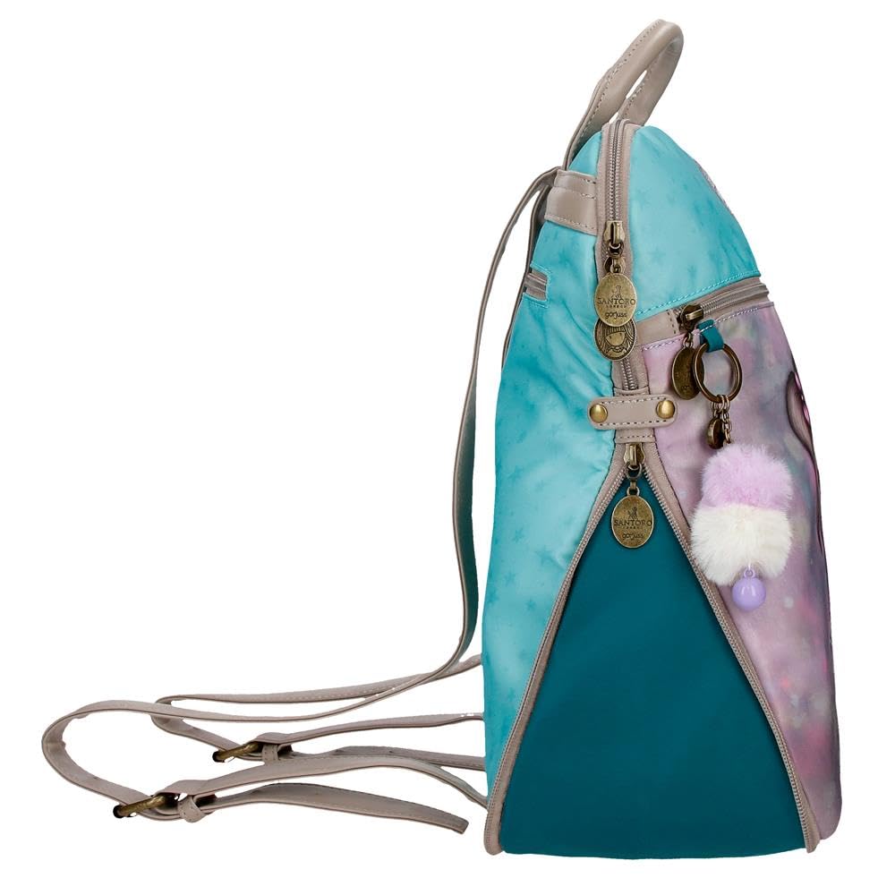 Gorjuss Santoro A whispered key, mochila casual, fabricada en Nylon, bolsillo frontal. De Joumma Bags