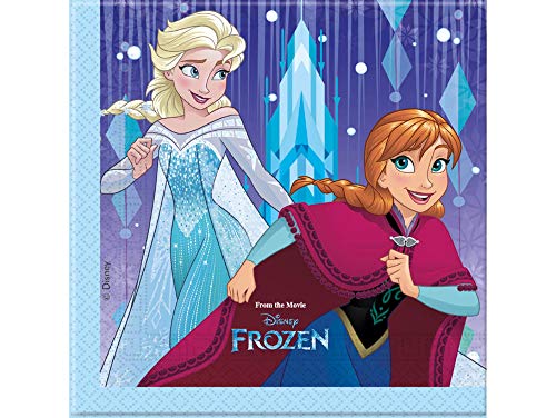 ALMACENESADAN 2688; Pack 20 servilletas de Papel Disney Frozen y Anna,