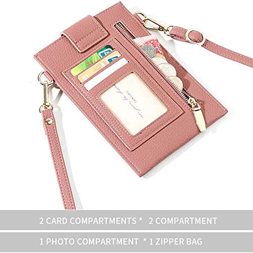 Image of Womens Fashion Small Crossbody Bag Light Leather Cellphone Case Wallet Shoulder Purse Credit Card Holer Handbag Girls Travel Passport Pouch Messenger Satchel for iPhone 11 Pro Max 6 /7 /8 Plus