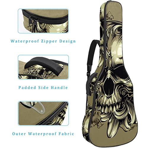 Housse de transport étanche pour guitare avec bandoulière réglable et fond de crâne antique, Multicolore 01., 42.9×16… - Les Beatles, Paul McCartney, John Lennon, RIngo Starr, George Harrison Housse de transport étanche pour guitare avec bandoulière réglable et fond de crâne antique, Multicolore 01., 42.9x16… – Image 5