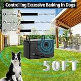 GlossyEnd Ultrasonic Dog Barking Control Device, Neighbor Dog Silencer, 4 Modes Bark Box, Dog Barking Silencer for Indoor and Outdoor Use, Waterproof