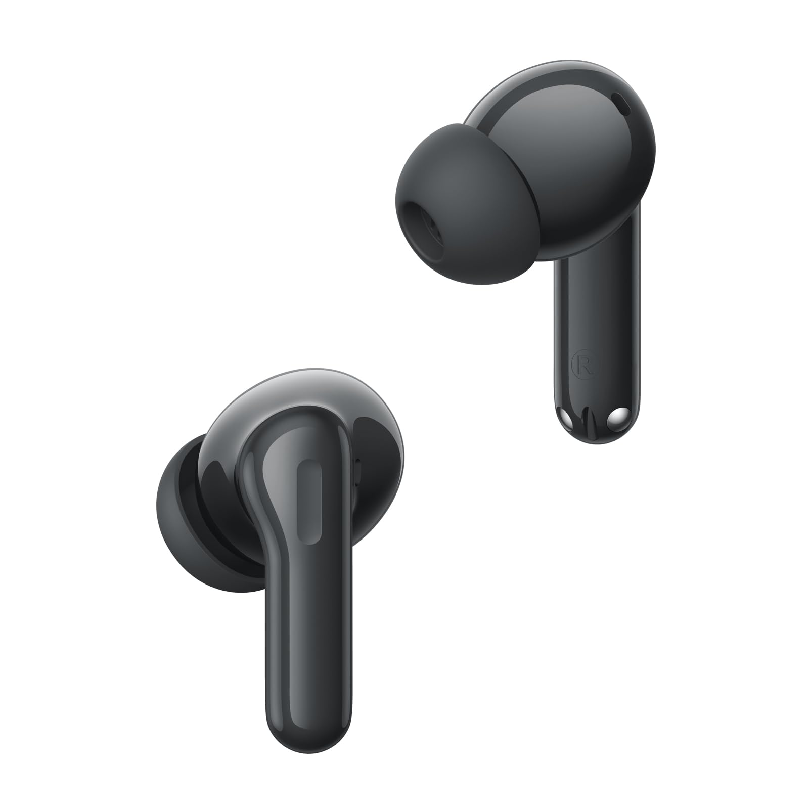 realme Buds T200 Auriculares Inalámbricos, Driver de Graves Dinámico 12.4mm, Cancelación Ruido 32dB, 50h Reproducción, Certificado Hi-Res Audio, LDAC, Conexión Dual 2.0, Negro