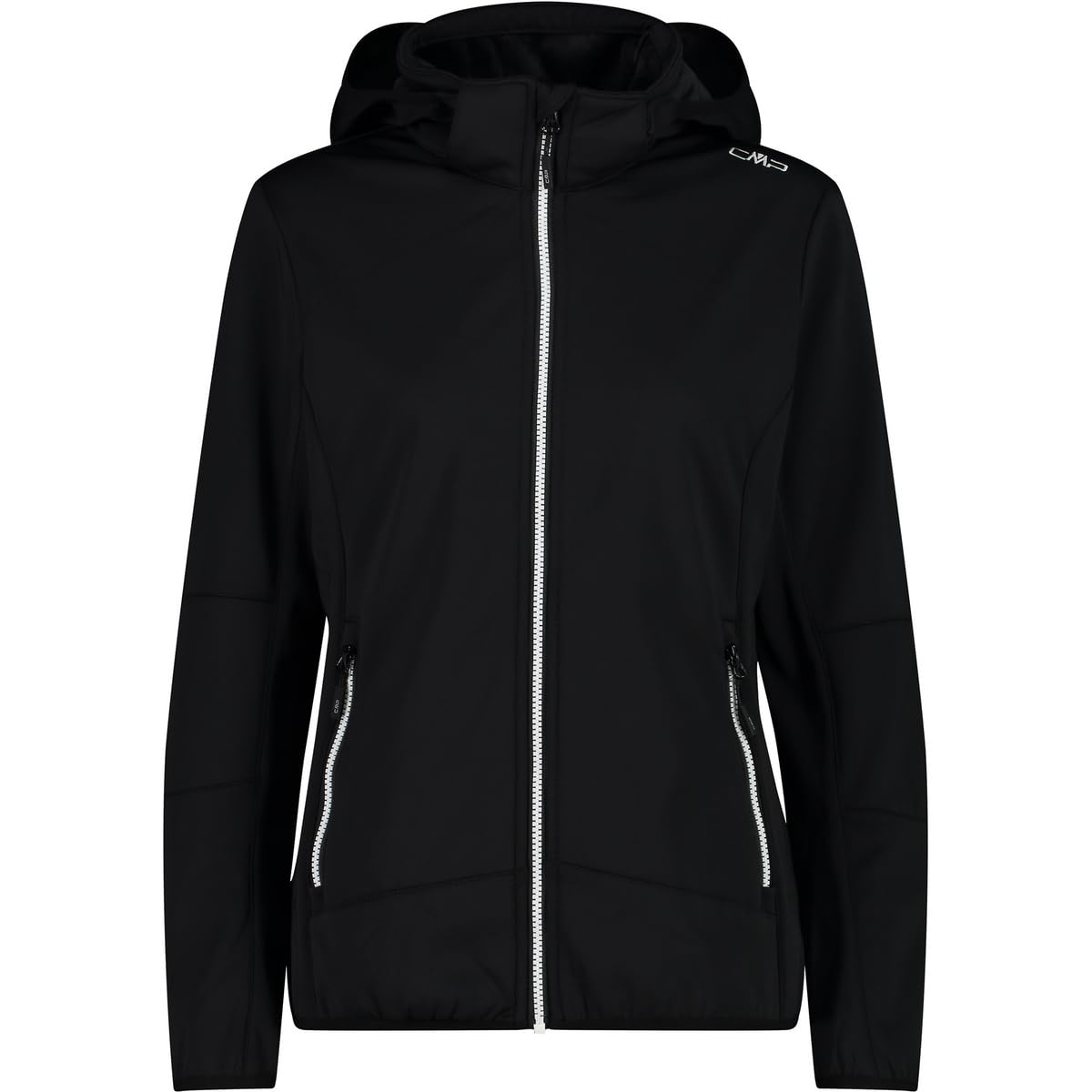 CMP Woman Softshell Jacket Zip Hood 32A0456 Größe 42 black