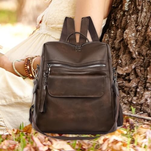 Mochila grande para mujer con cremallera de seguridad que evita el desorden de tus cosméticos 2