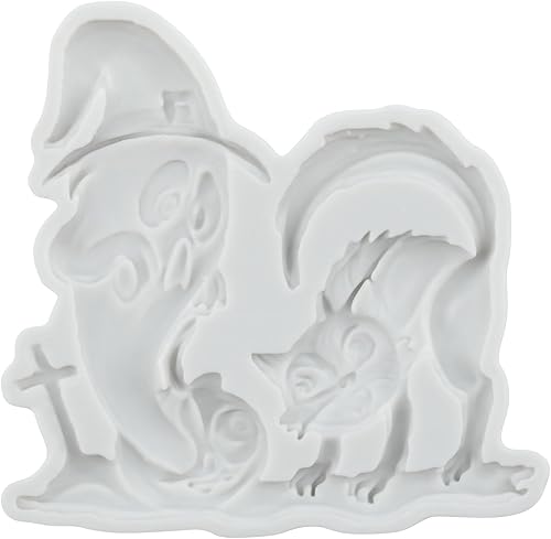 Miniatura 20 de Molde de silicona con calavera de Halloween, moldes de chocolate para decoración de pasteles, decoración de cupcakes, pasta de goma de arcilla de