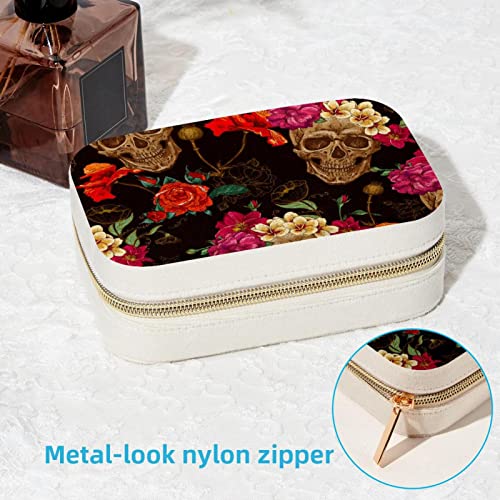 Boîte à bijoux portable pour bagues et colliers de voyage