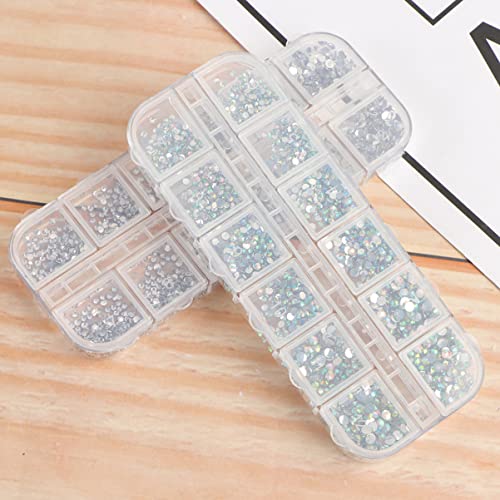 LALAFINA 1 conjunto de brincos de salão joias Flatback para decalques glitter sortido brilhante DIY